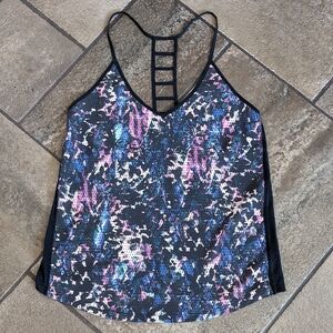 Lululemon Breezy Singlet Tank Multiprint and Black